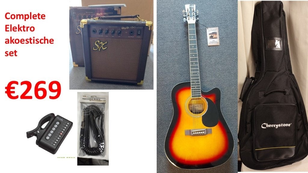 Complete Electro Akoestische gitaarset, Ophalen, Nieuw, Western- of Steelstringgitaar, Met (piezo-)element