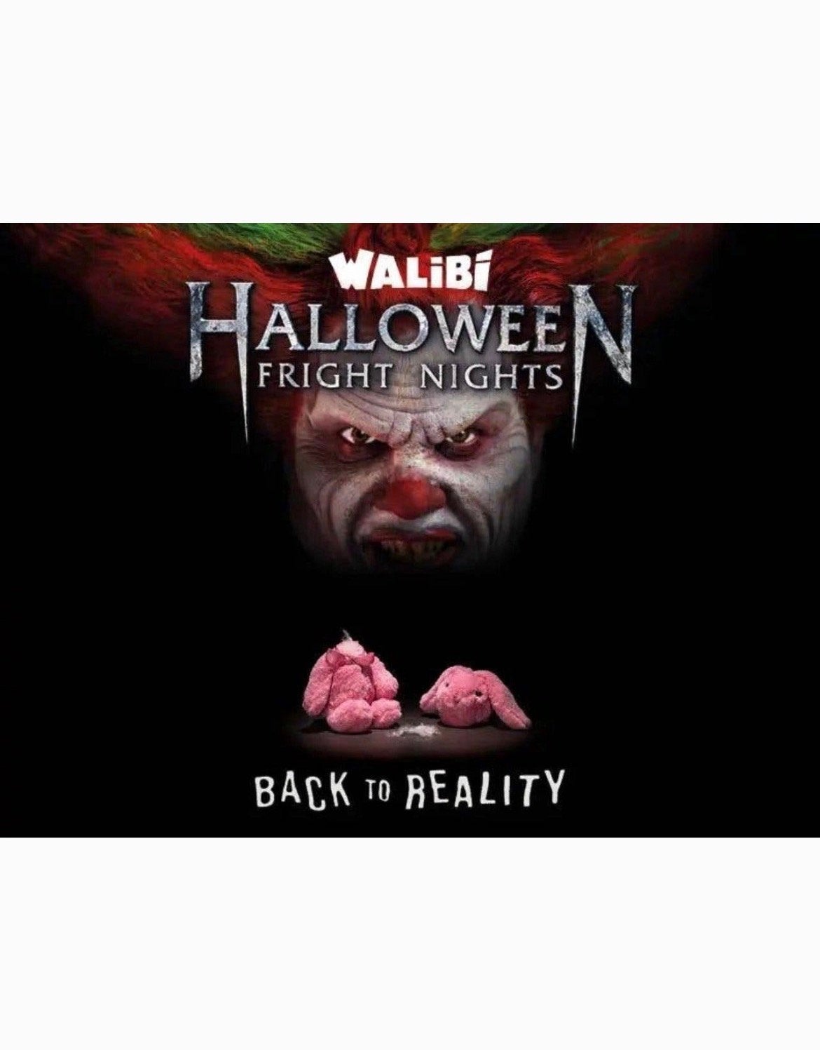 Halloween Walibi fright nights 3 tickets 24 oktober, Drie personen of meer