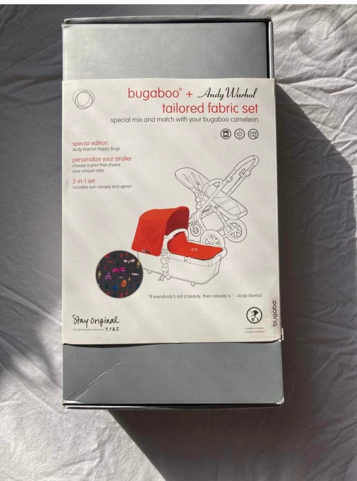 Bugaboo Andy Warhol Cameleon Bekleding set, Kinderen en Baby's, Ophalen of Verzenden, Zo goed als nieuw, Kinderwagen, Bugaboo