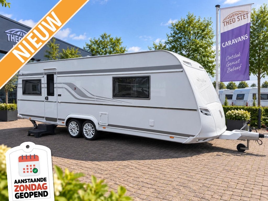 Tabbert Puccini 685 DF (2027) met Queensbed, ALDE verwarming, Rondzit, Tabbert, Bedrijf, 6 tot 7 meter