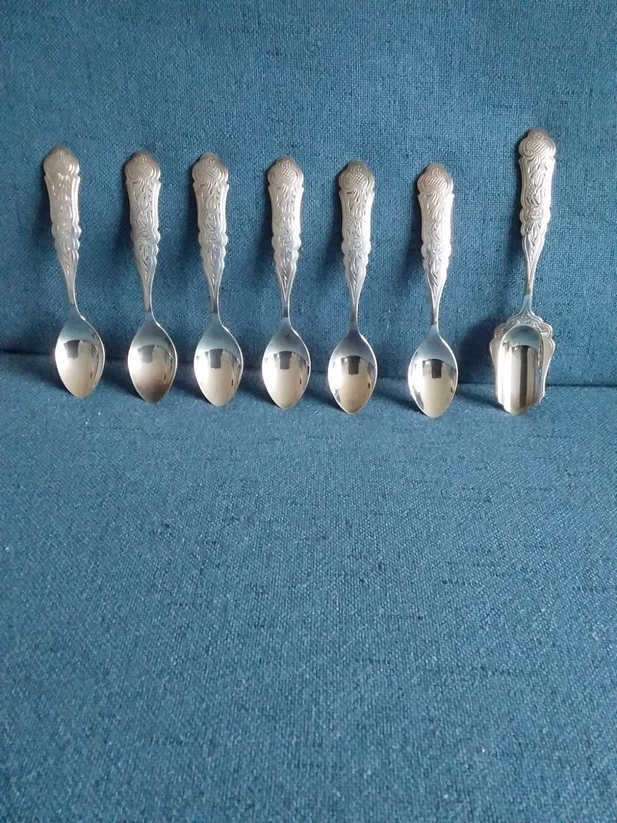 Lepels en suikerschep (verzilverd), Ophalen of Verzenden