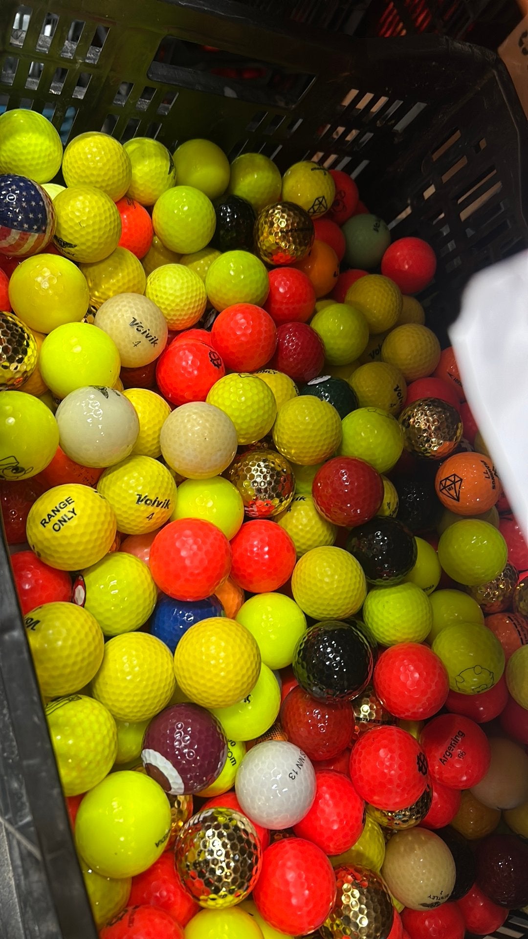 100 Stuks Gekleurde Golfballen Mix, Ophalen of Verzenden, Zo goed als nieuw, Bal(len)