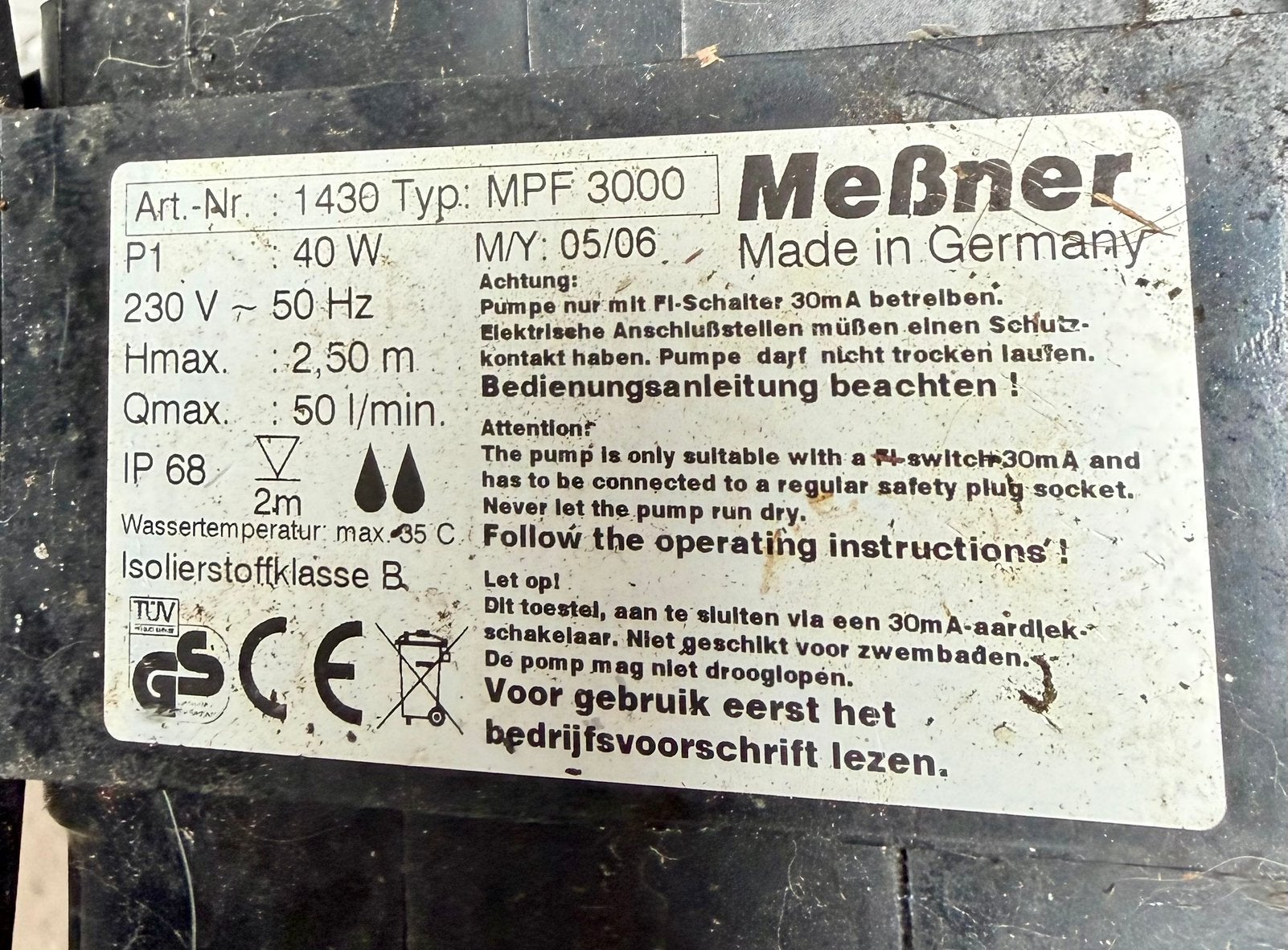Vijverpomp en filter, Ophalen, Zo goed als nieuw, Vijverfilter