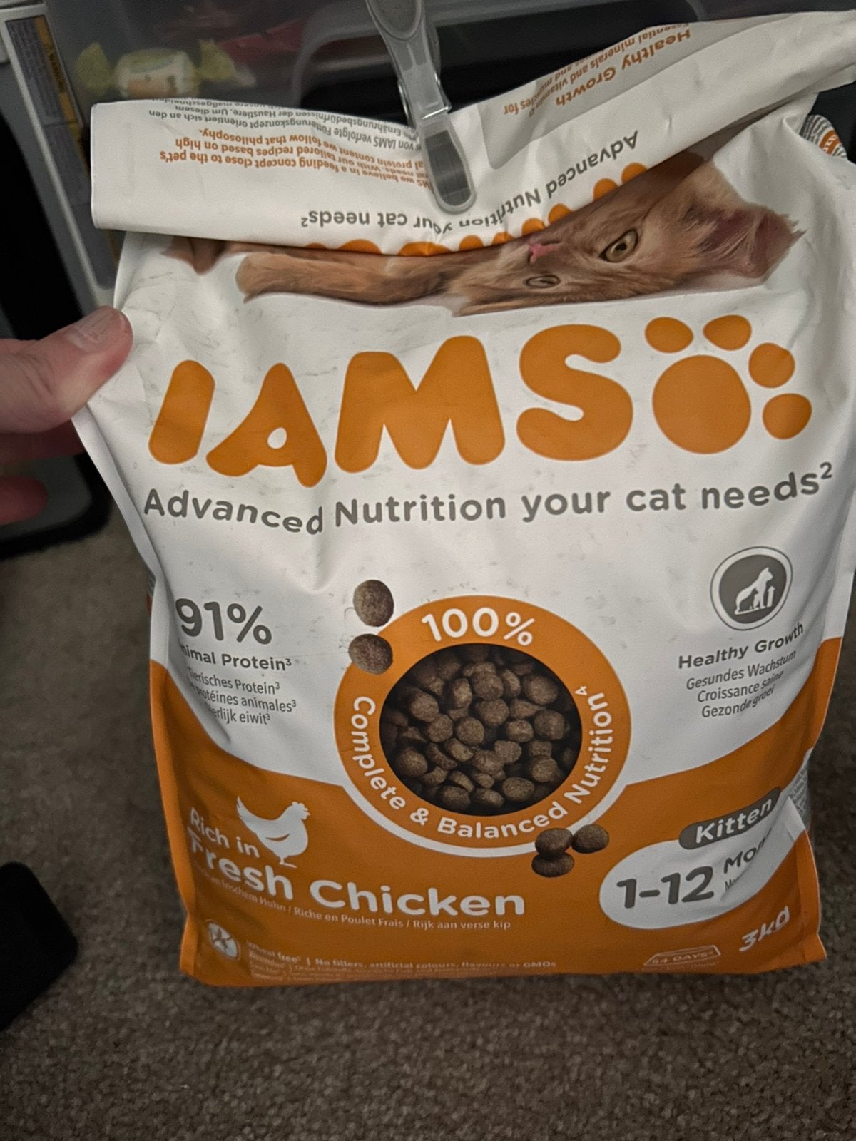 Iams kattenbrokken, 1-12 maanden, kip, Dieren en Toebehoren, Ophalen, Kat