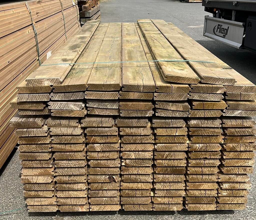 Blokhut profielen, Ophalen, Zo goed als nieuw, 250 cm of meer, Planken