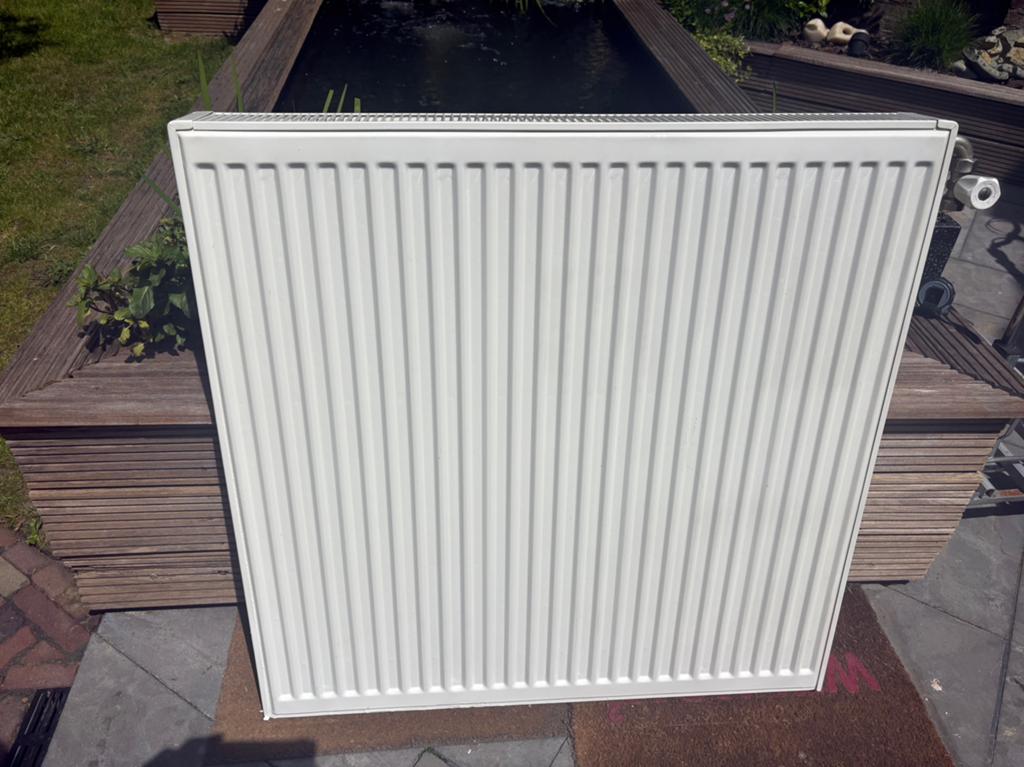 Thermrad 900x900 T22 radiator met onderblok en kraan, Ophalen, Radiator, Nieuw, Minder dan 60 cm