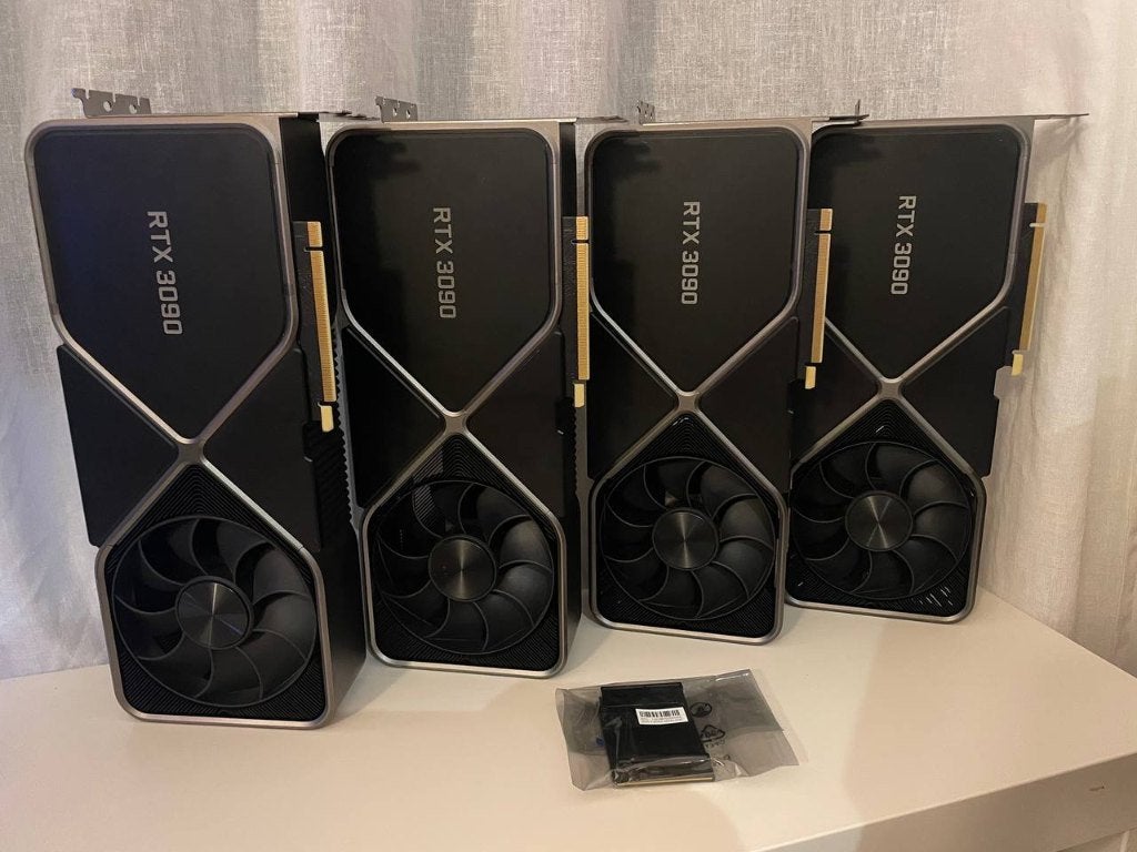 4x RTX 3090 Founders Edition - 96GB VRAM, getest, Computers en Software, Ophalen, Gebruikt, GDDR6, PCI-Express 4