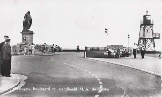 Vlissingen Boulevard standbeeld vuurtoren zitbank, Verzenden, 1960 tot 1980, Ongelopen, Zeeland
