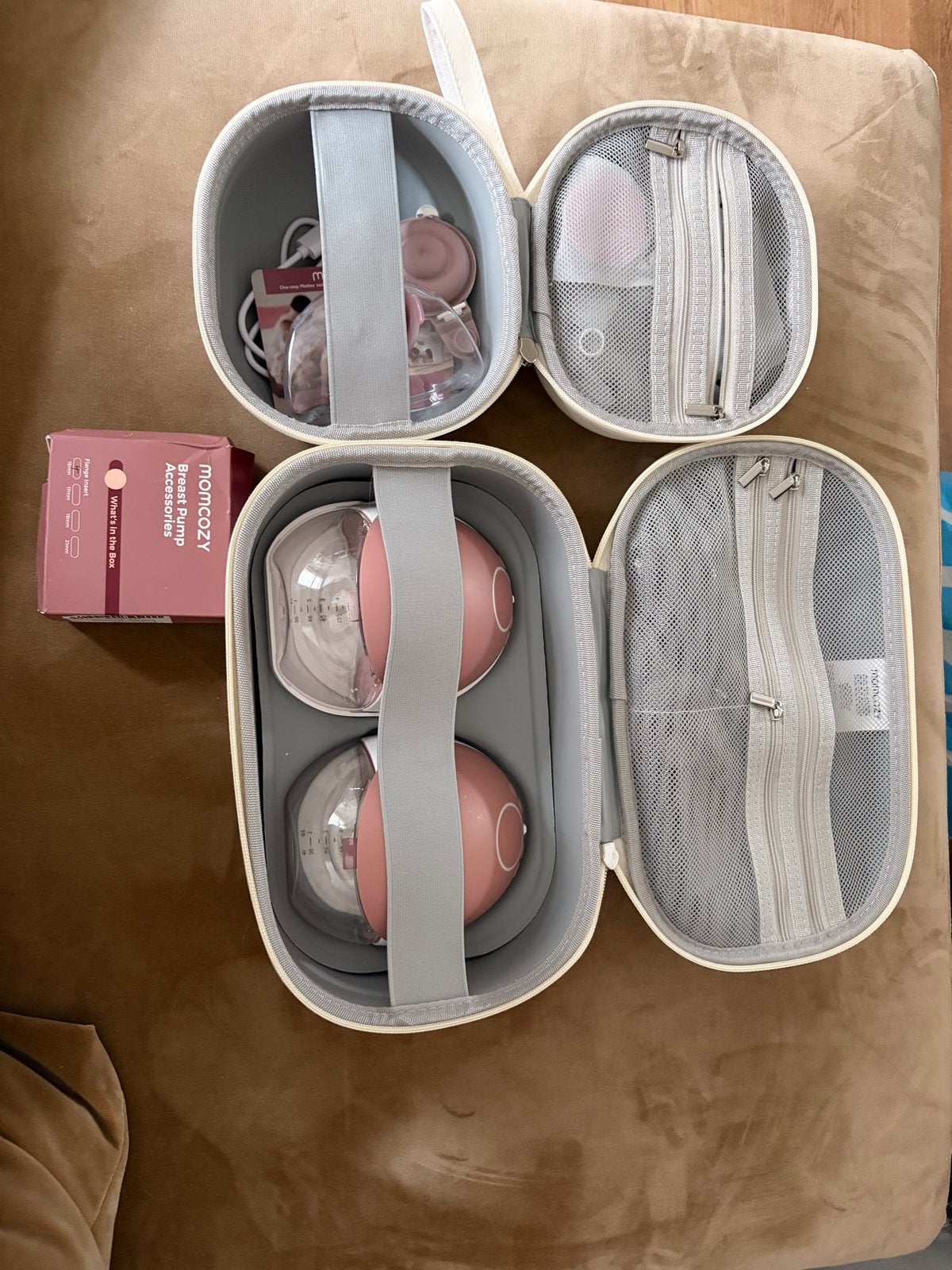 Momcozy Draagbare Borstkolf met Accessoires, Overige merken, Borstkolf, Ophalen of Verzenden, Zo goed als nieuw