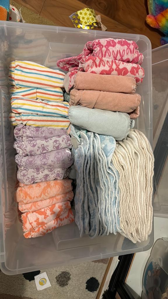 Pakket wasbare luiers maat 2, Kinderen en Baby's, Ophalen of Verzenden, Gebruikt, Jongetje of Meisje
