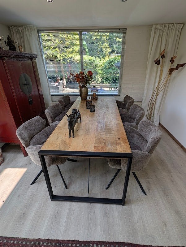 te koop 6 nieuwe eetkamerstoelen, Huis en Inrichting, Ophalen, Overige kleuren, Nieuw, Stof