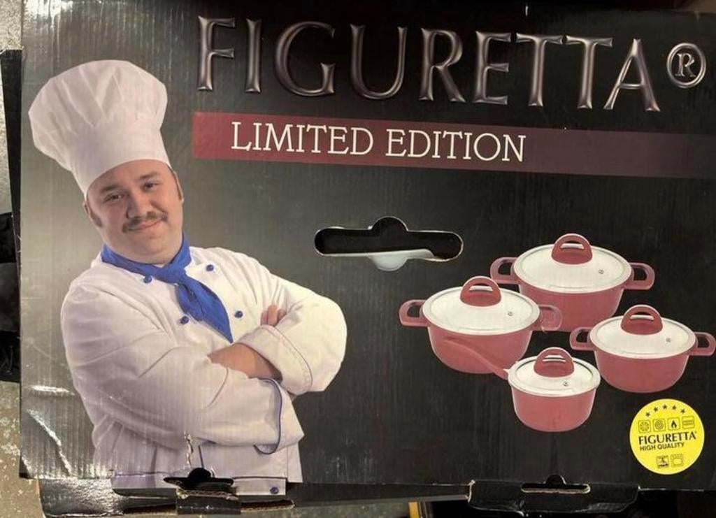 Figuratta Pannenset Limited Edition - Nieuw in doos, Overige materialen, Inductieplaat, Nieuw, Pannenset