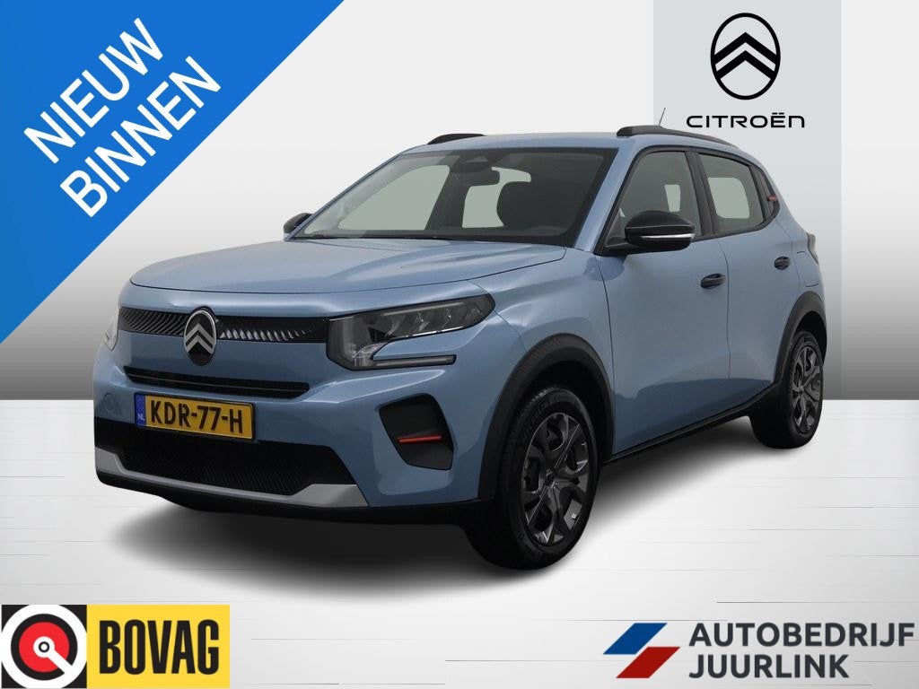 Citroen Ë-C3 Business 113pk 44 kWh Led/Nav/Comfort.Stoelen/, Dealer onderhouden, Stof, Gebruikt, Blauw
