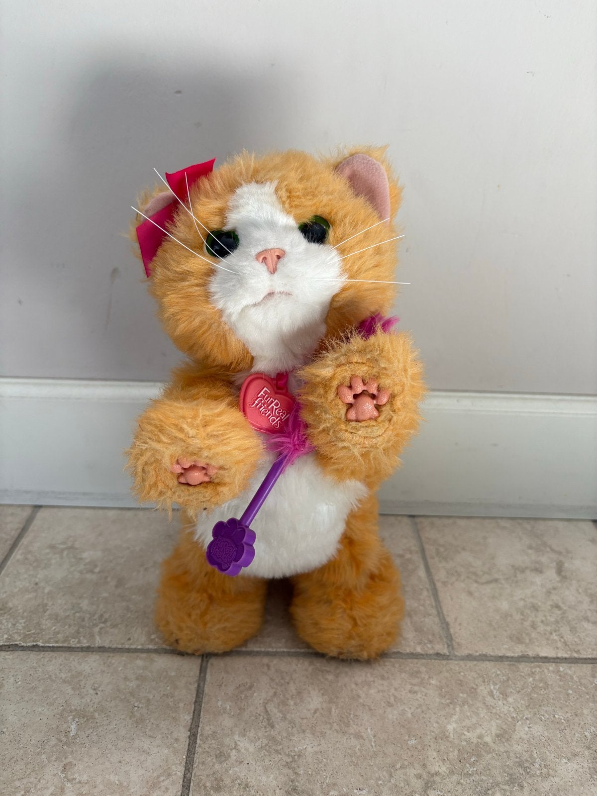 FurReal Friends Daisy Katje met kattenspeeltje, Oranje, Overige merken, Overige karakters, Ophalen of Verzenden