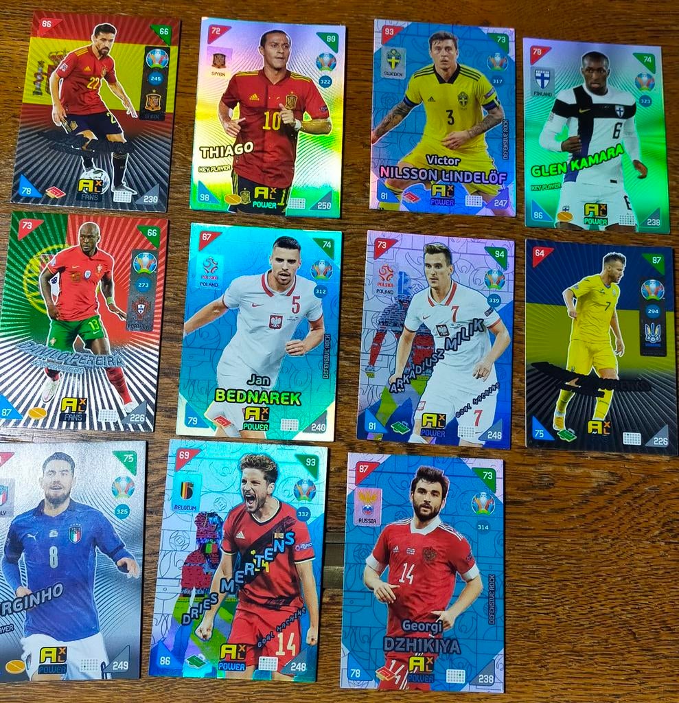 Voetbalplaatjes EK 2020/2021 Panini Adrenalyn XL, Ophalen of Verzenden, Zo goed als nieuw, Buitenlandse clubs, Poster, Plaatje of Sticker
