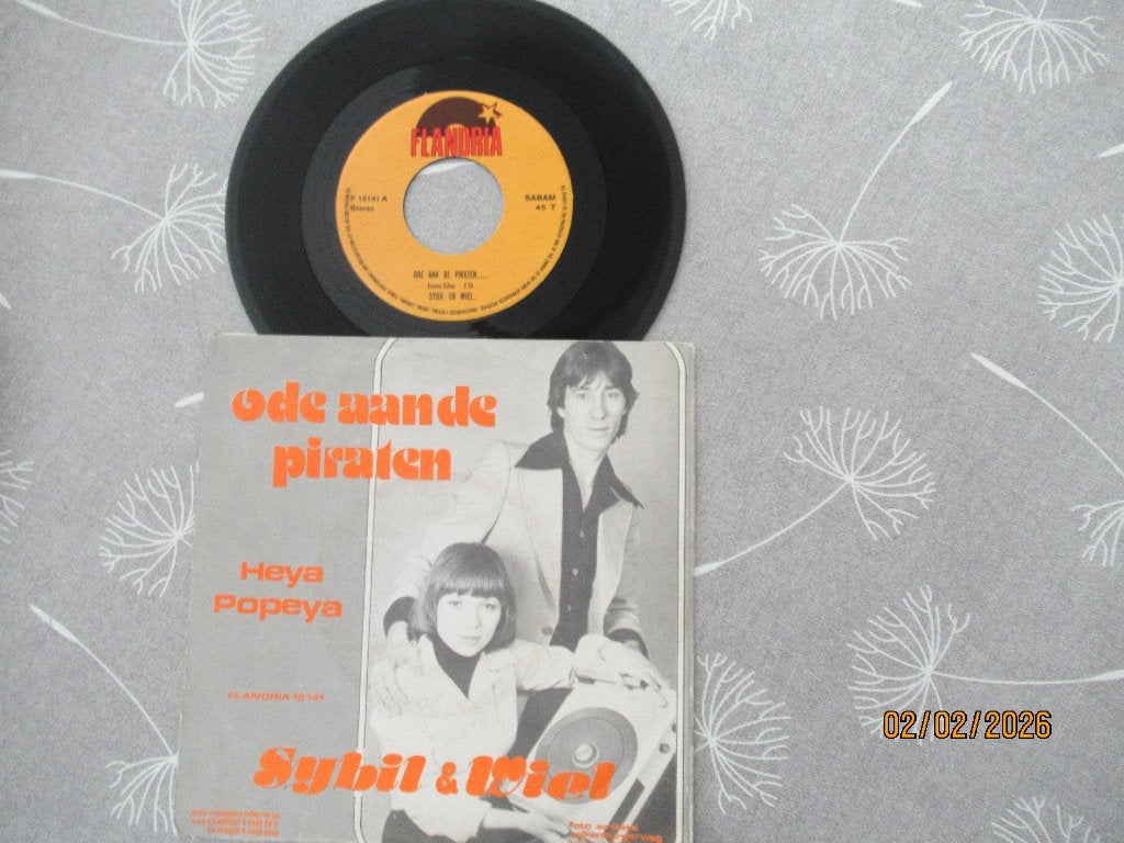 Sybil & Wiel   Ode aan de Piraten, Gebruikt, Originele persing, 7 inch, Ophalen of Verzenden