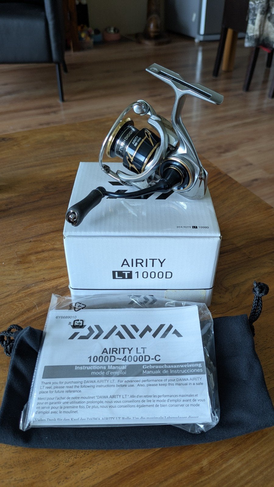 Nieuwe Daiwa Airity LT 1000D Molen te koop., Watersport en Boten, Ophalen of Verzenden, Nieuw, Molen