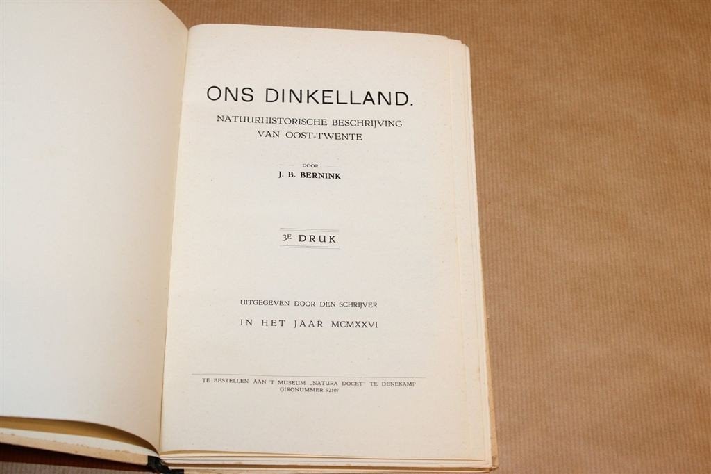Ons Dinkelland — J.B. Bernink [Oost-Twente - 1926], Ophalen of Verzenden, Gelezen
