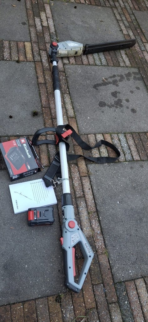 Einhell Elektrische Heggenschaar met Accu en Lader, Ophalen, Zo goed als nieuw, Accu, Einhell