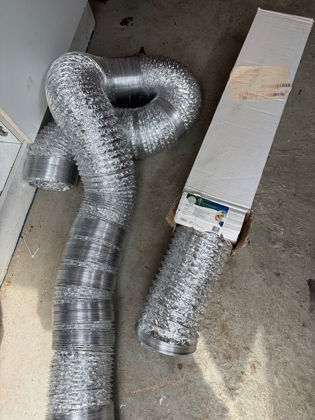 Ventilatieslang Aluminium Flexibel 10m - Nieuw in doos, Doe-het-zelf en Verbouw, Ventilatie en Afzuiging, Ophalen, Nieuw, Ventilator en Afzuiger