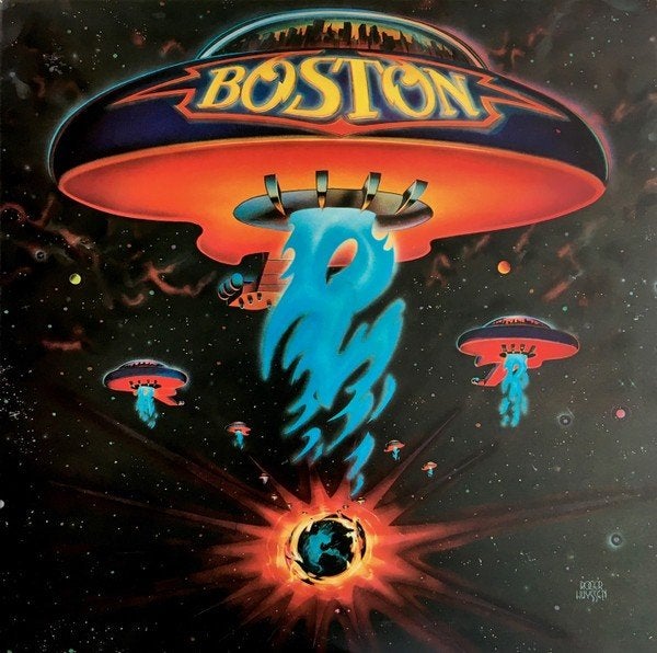 LP - Boston ‎– Boston, Cd's en Dvd's, Vinyl | Rock, Gebruikt, Beschermende buitenhoes, Poprock, 12 inch, Ophalen of Verzenden
