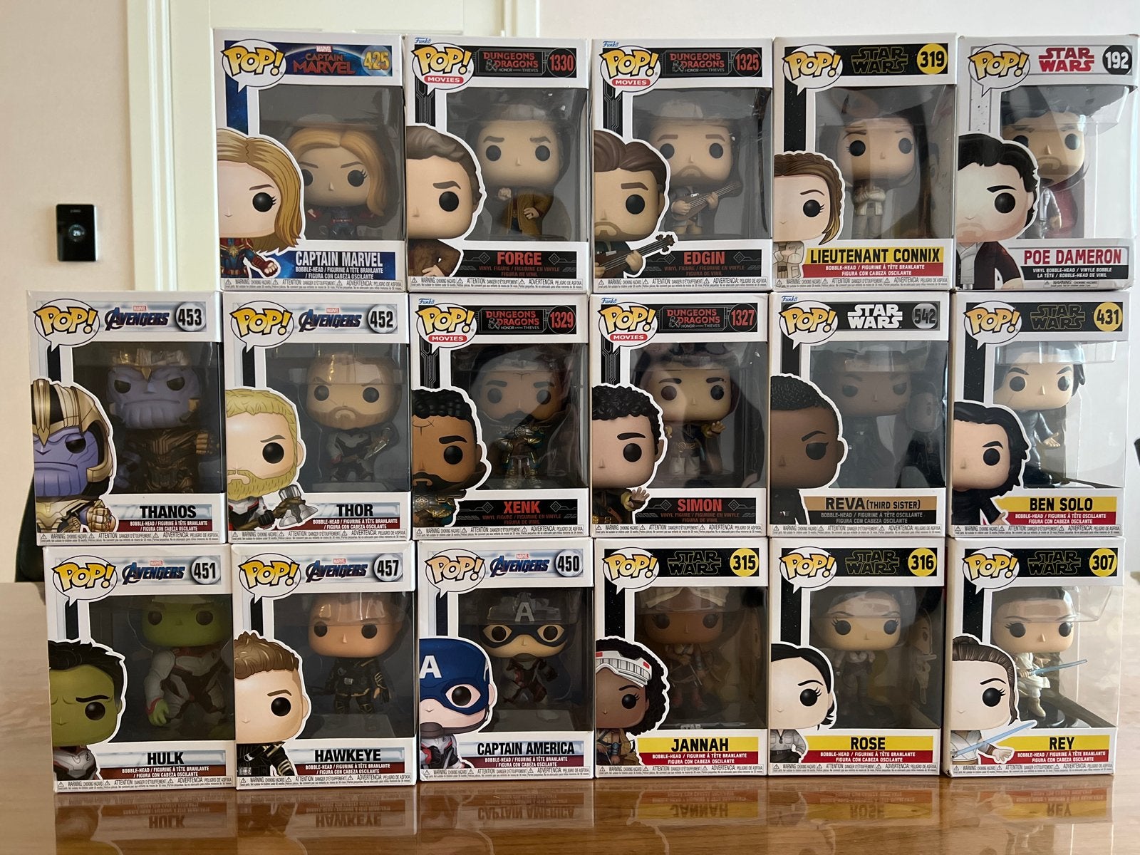 Grote collectie Funko Pop! figuren - Marvel, Star Wars, D&D, Ophalen of Verzenden, Zo goed als nieuw