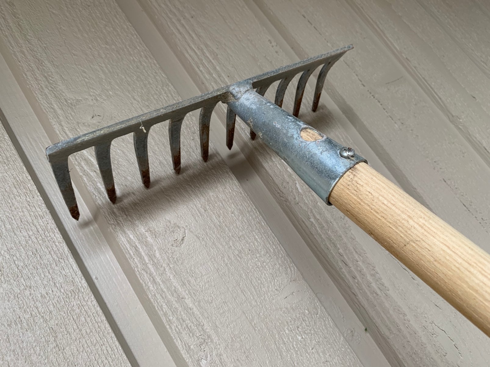 Tuinhark Intratuin 10 tand, Tuin en Terras, Ophalen, Gebruikt, Hark