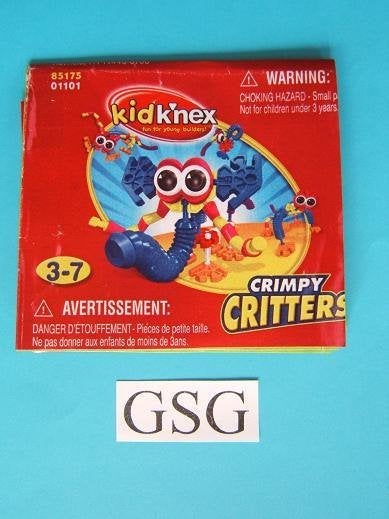 Kid knex crimpy critters bouwvoorbeeld nr. 85175-302, Ophalen, Zo goed als nieuw, K'nex