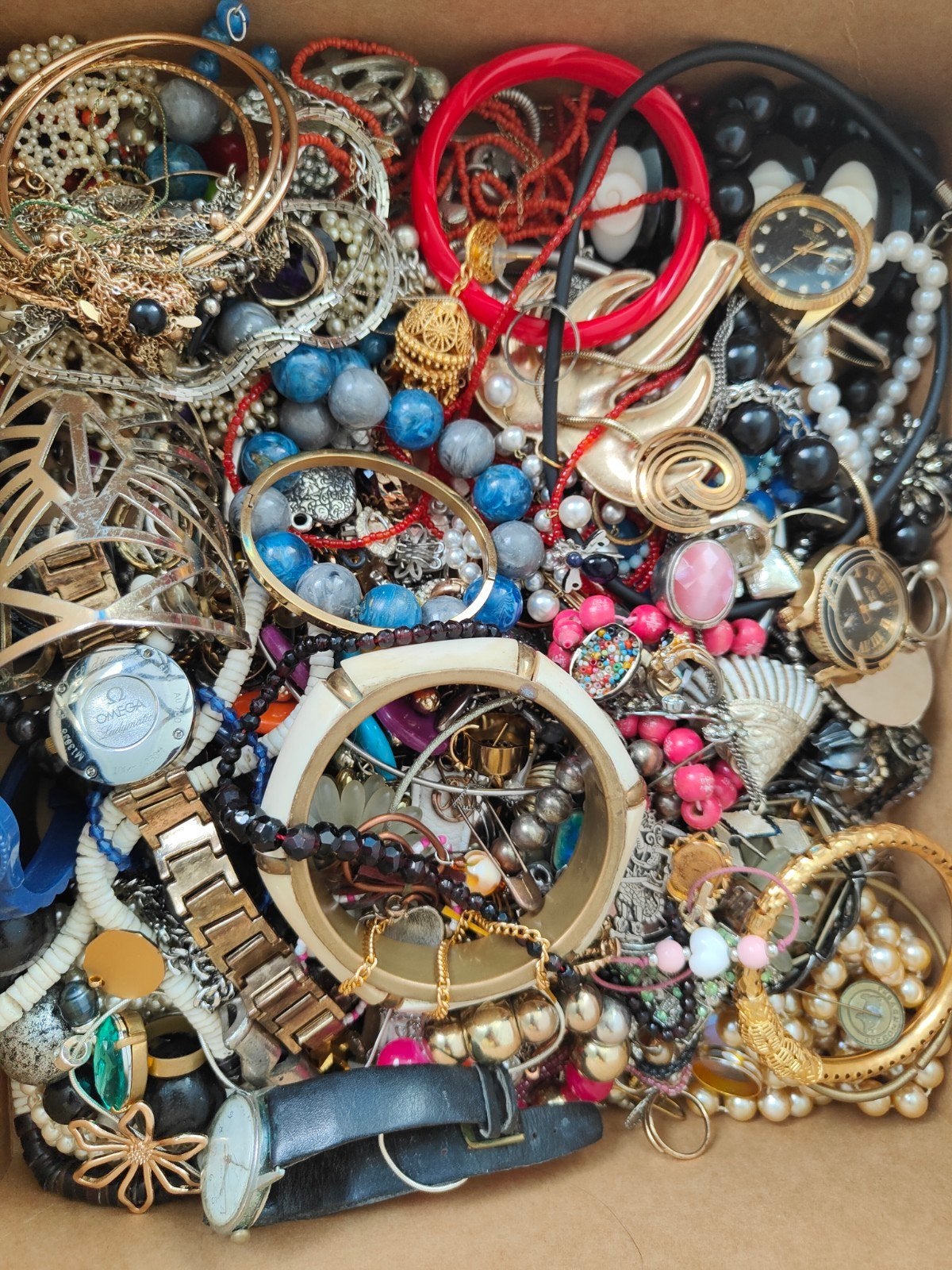 Vintage sieraden lot, Sieraden, Tassen en Uiterlijk, Ophalen of Verzenden, Overige materialen