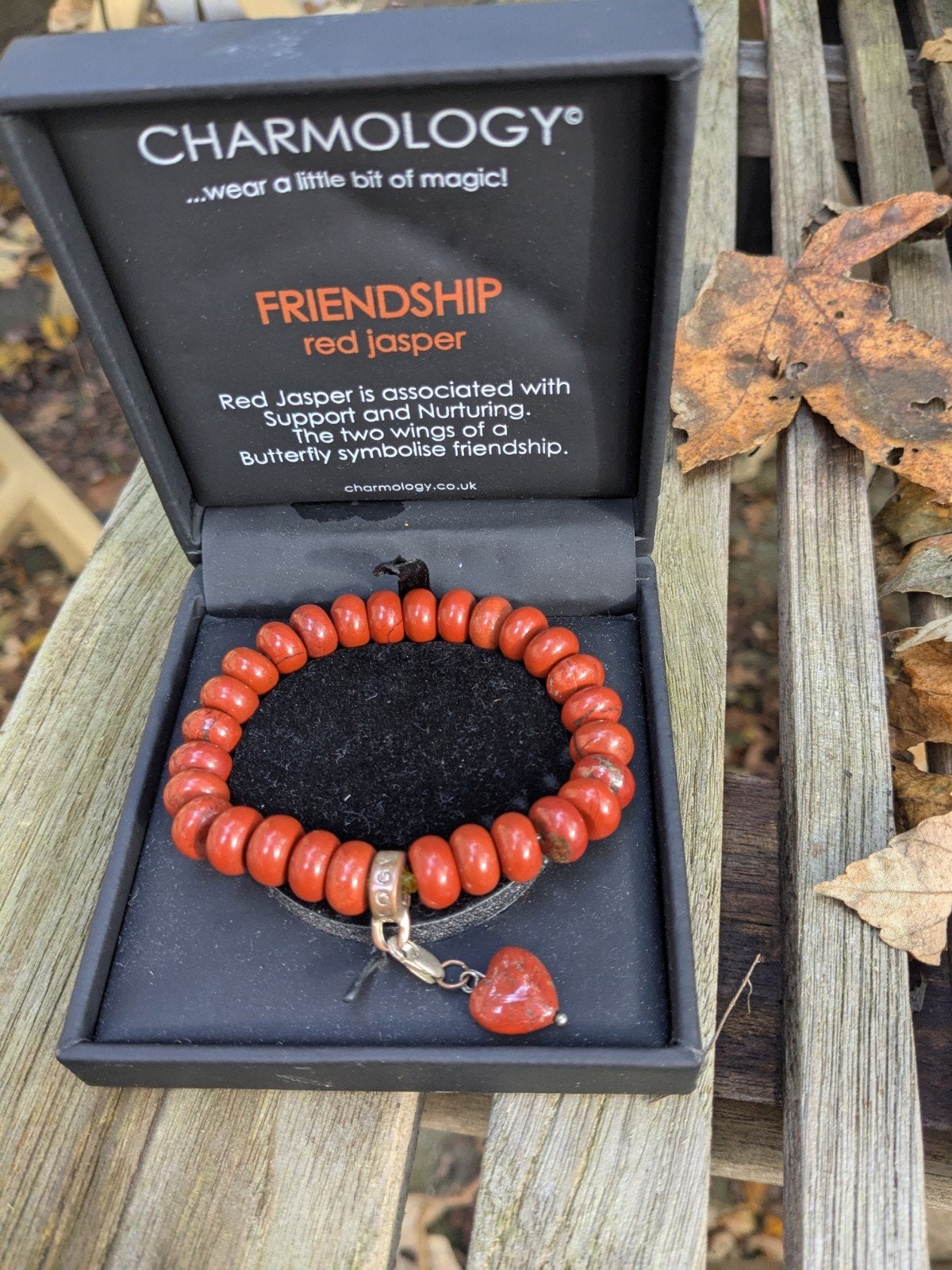 Charmology Friendship Rode Jaspis Armband, Sieraden, Tassen en Uiterlijk, Overige materialen, Met bedels of kralen, Ophalen of Verzenden