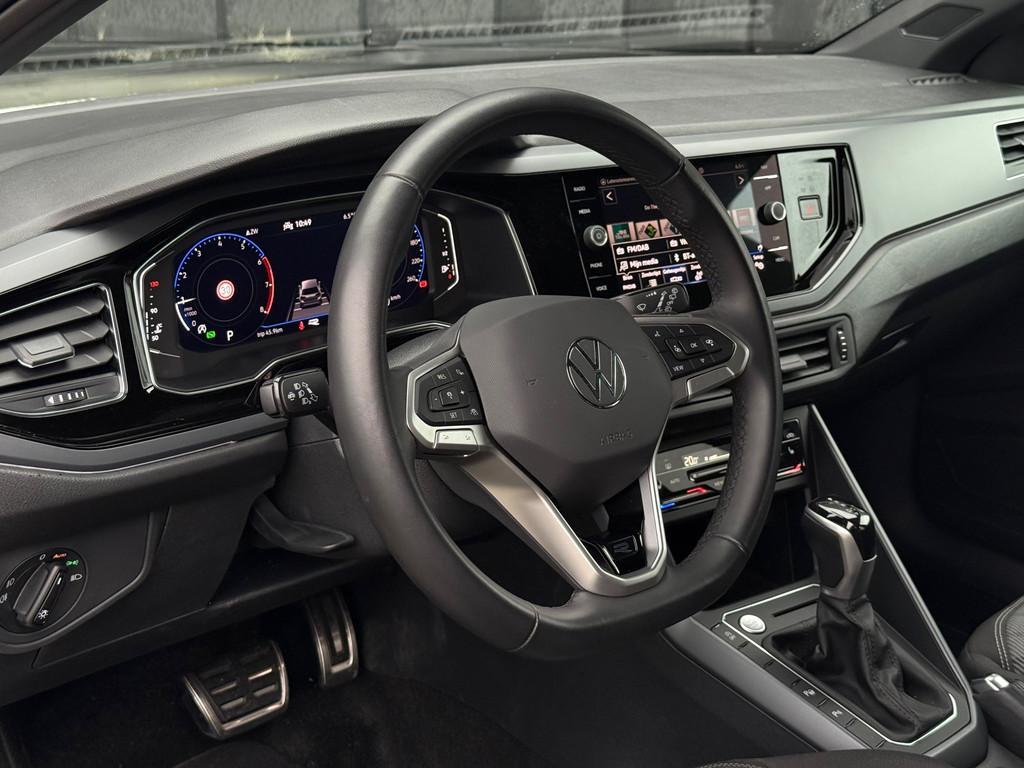 Volkswagen POLO Volkswagen Polo 1.0 TSI R-Line BTW AUTO IQ V, Stof, Gebruikt, Overige carrosserieën, 116 pk