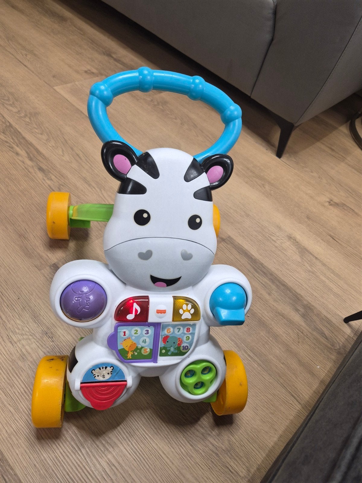 Loopstoel en loopwagen Fisher-Price Zebra, Ophalen, Gebruikt, Overige typen, Met licht