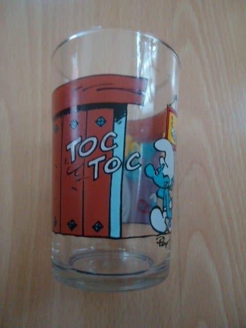 Smurfen glas, Peyo 1994, Verzamelen, Smurfen, Ophalen of Verzenden, Zo goed als nieuw, Verschillende Smurfen
