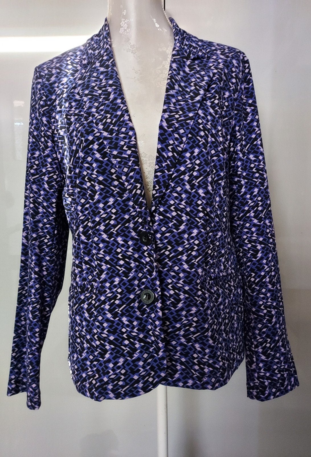Paarse travelstof blazer van ZOSO maat xxl, Kleding | Dames, Paars, Maat 42/44 (L), Ophalen of Verzenden, Zo goed als nieuw