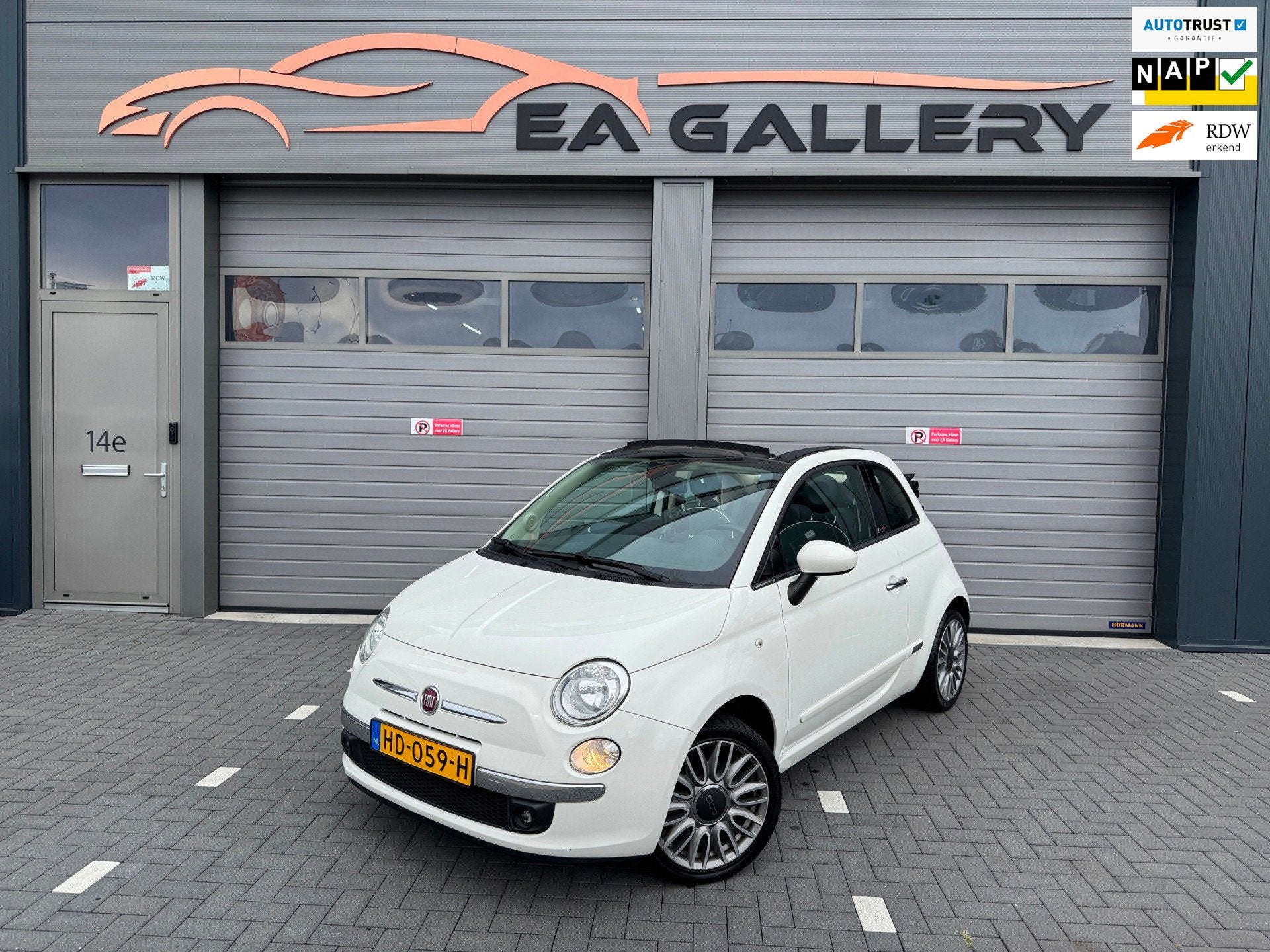 Fiat 500 C 1.2 Lounge Cabrio NAP Airco APK Sensor Nav, Auto's, Fiat, Dealer onderhouden, Gebruikt, 4 cilinders, Cabriolet