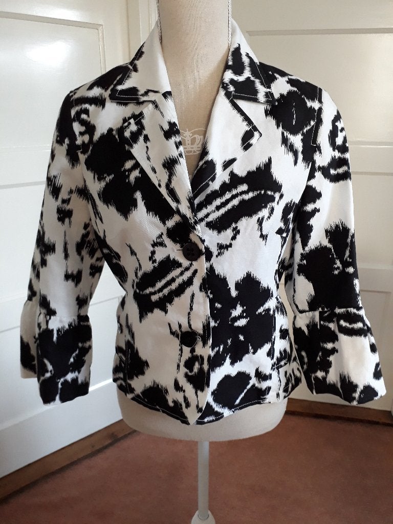 Superleuk jasje (55% linnen) TAIFUN       maat 38, Kleding | Dames, Maat 38/40 (M), Verzenden, Zwart, Zo goed als nieuw
