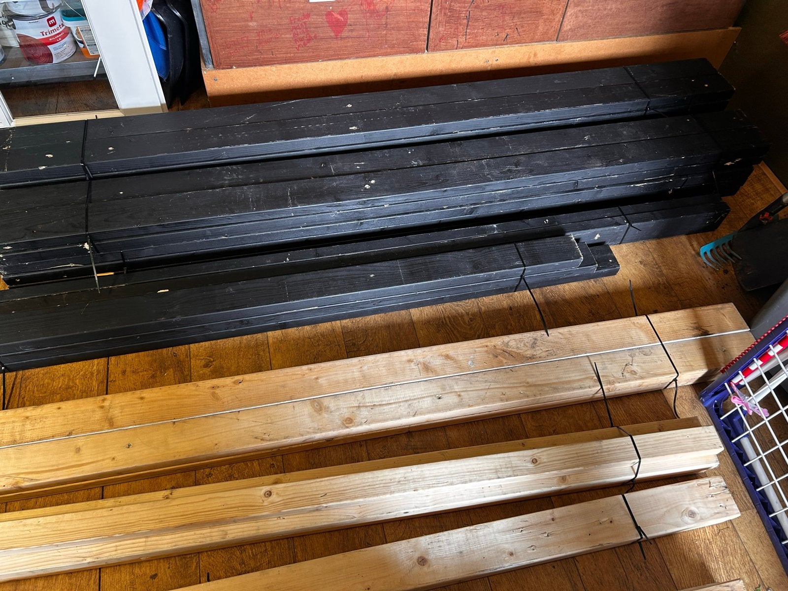 Partij gebruikte CLS-balken en houten balkjes, diverse maten, Ophalen, Gebruikt, 200 tot 250 cm, 50 mm of meer