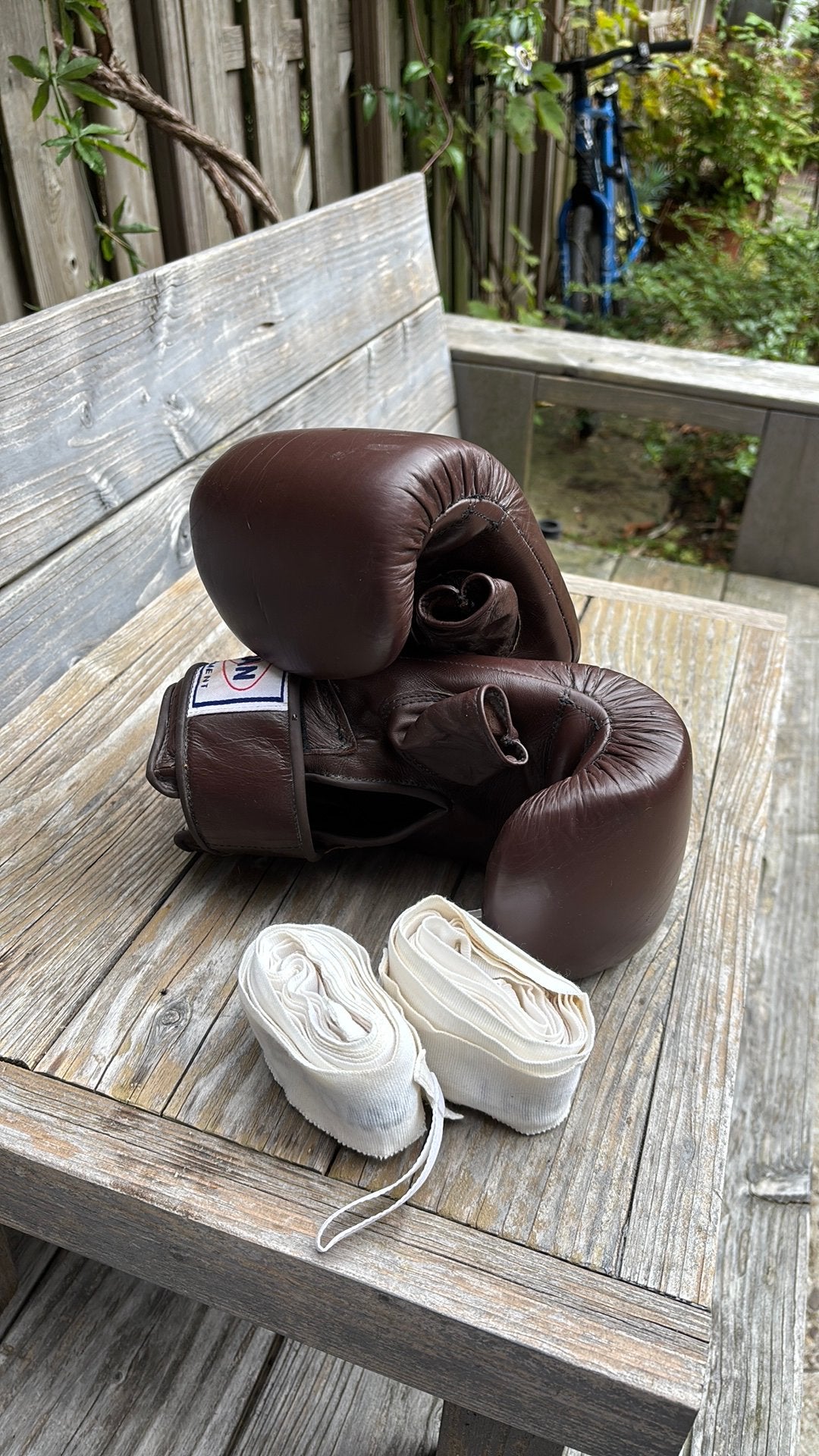 Bokshandschoen voor zak, Ophalen, Zo goed als nieuw, Bokshandschoenen