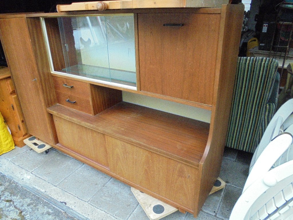 vintage kast, Huis en Inrichting, Kasten | Wandmeubels, Ophalen, Gebruikt, 100 tot 150 cm, 150 tot 200 cm