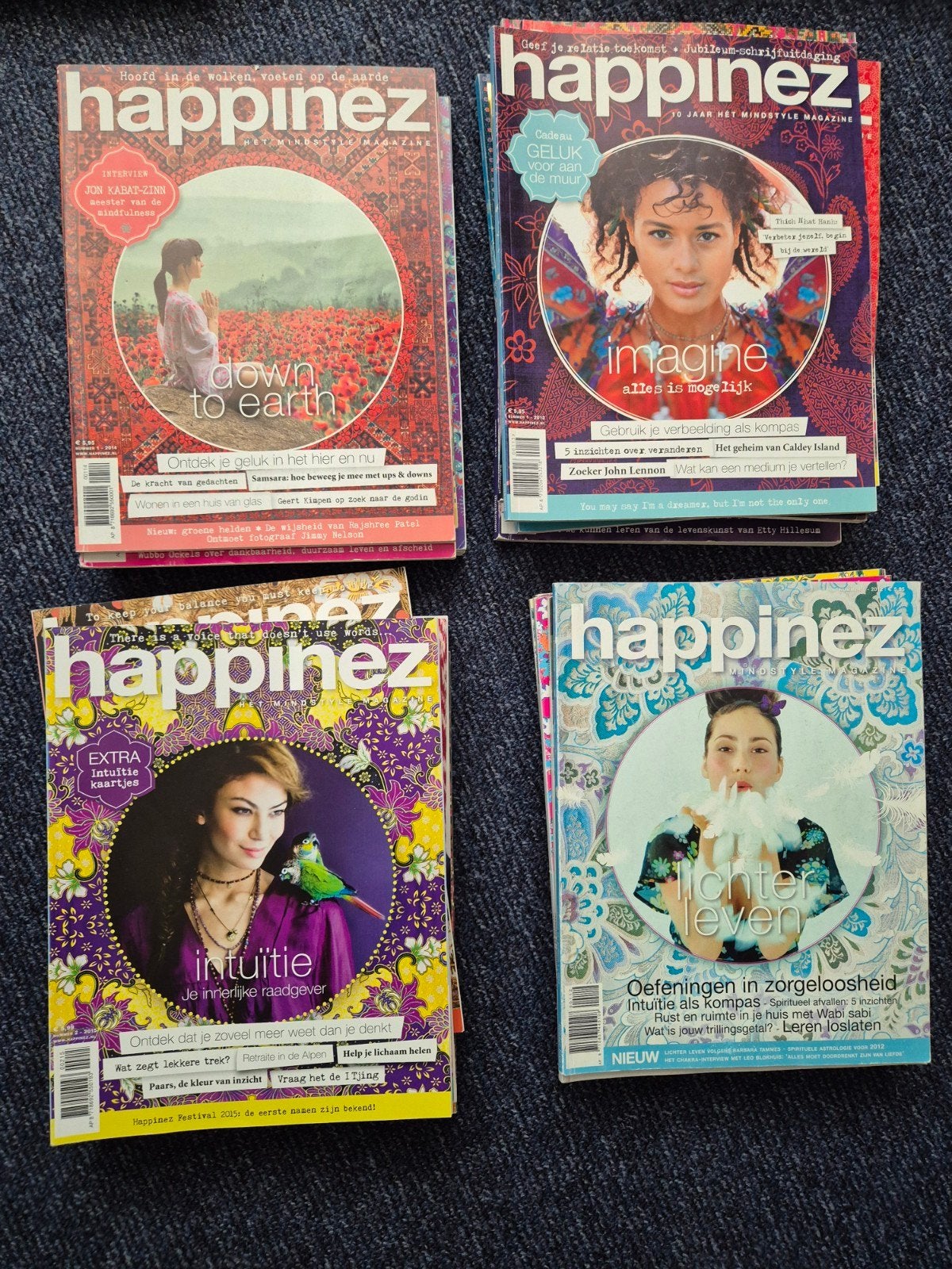 Happinez tijdschriften 2012 - 2015, Boeken, Ophalen of Verzenden, Gelezen, Lichaam en Geest