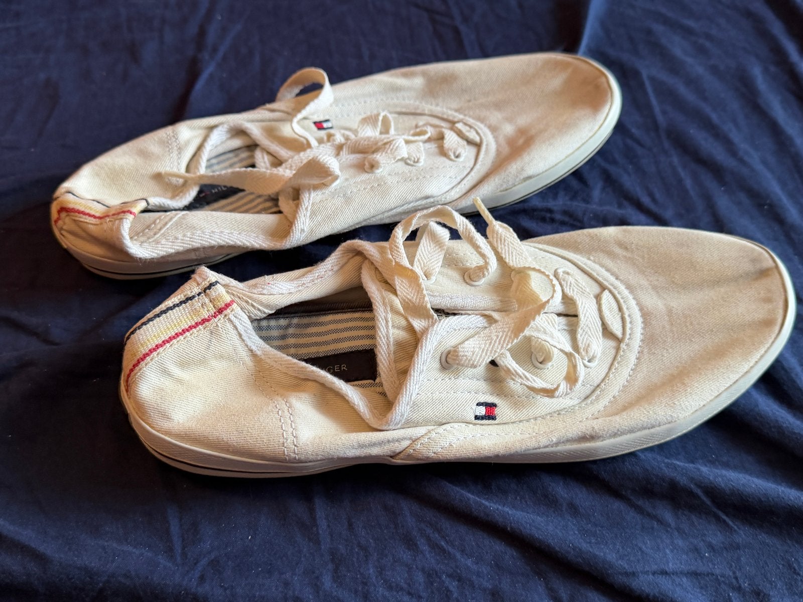 Tommy Hilfiger sneakers - Maat 40, Verzenden, Gedragen, Wit, Sneakers of Gympen