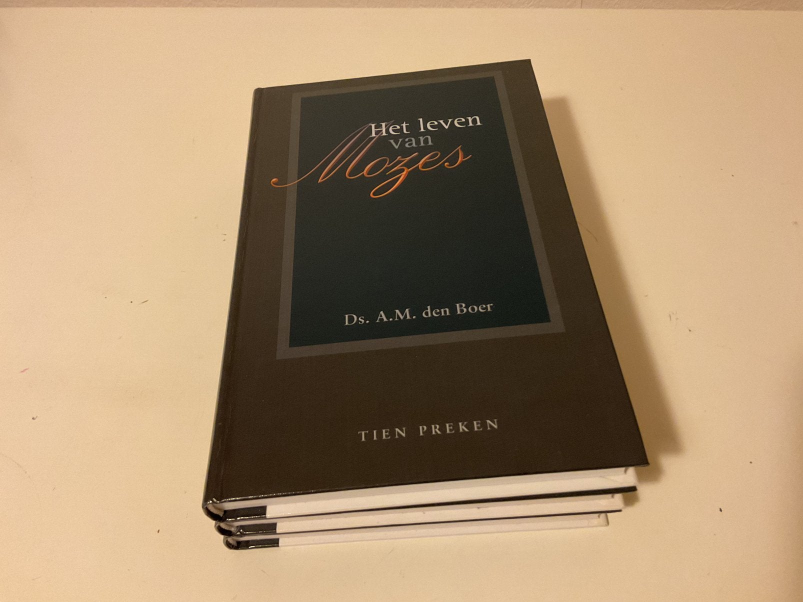 Ds. A.M. den Boer, Het leven van Mozes, 3 delen, Ophalen of Verzenden, Zo goed als nieuw