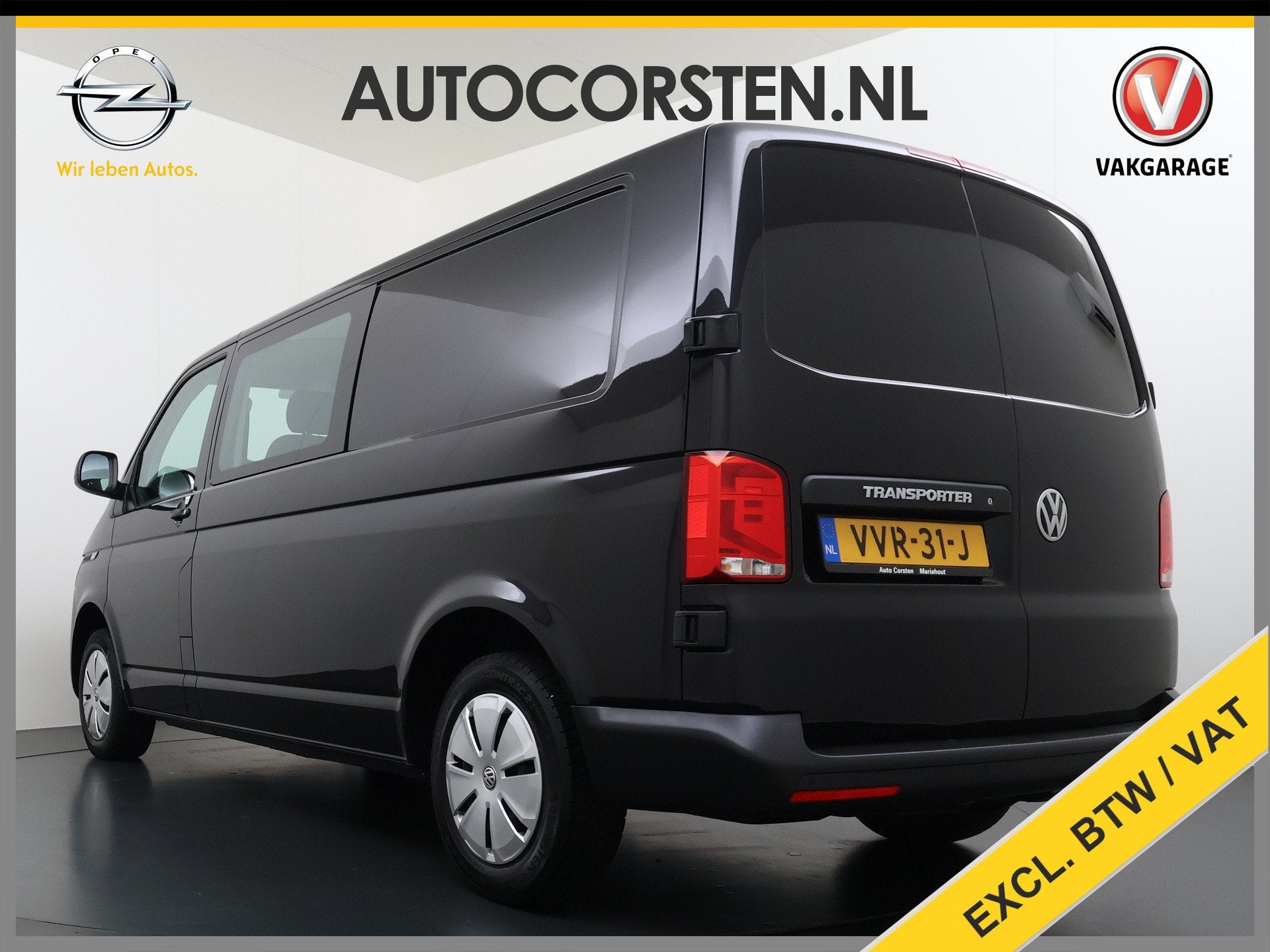 Volkswagen Transporter 2.0TDI Dubbele Cabine 6-Persoons L2H1, Auto's, Voorwielaandrijving, Stof, Gebruikt, 4 cilinders