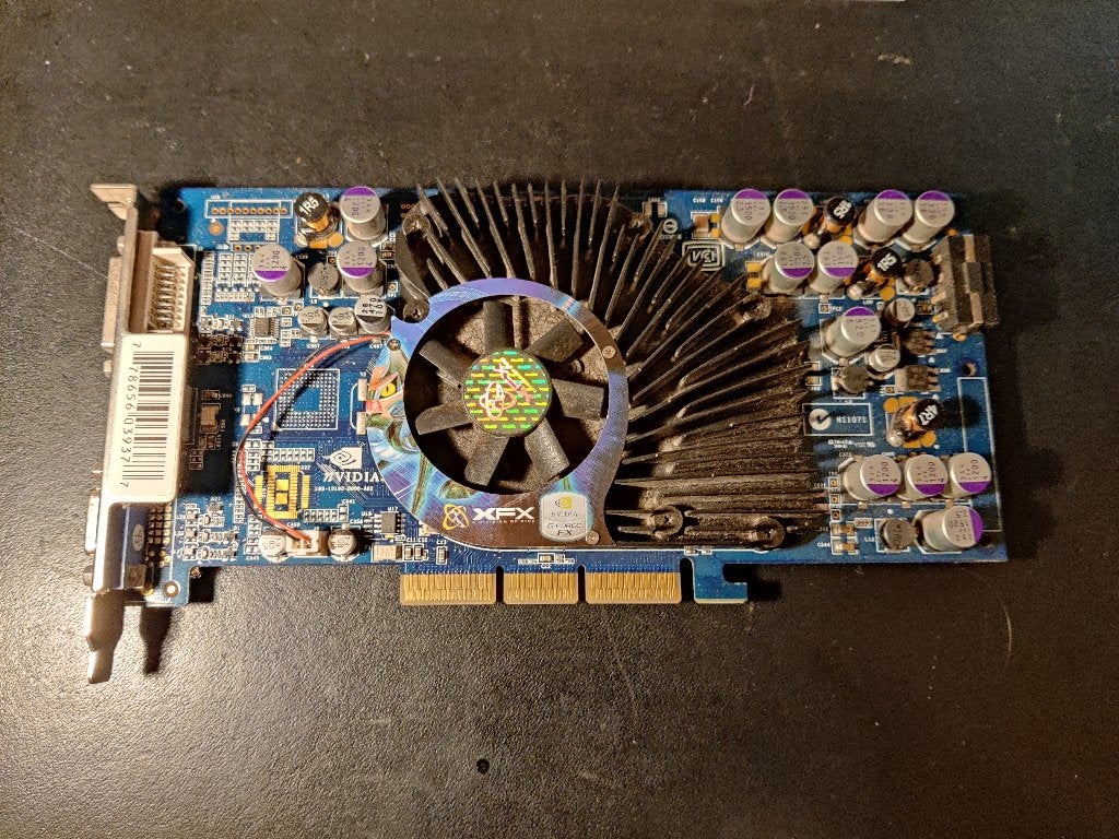 Nvidia GeForce FX-5700 ULTRA 128MB AGP [k510] 16-9, Computers en Software, Gebruikt, Ophalen of Verzenden, GDDR5, Tv-Out