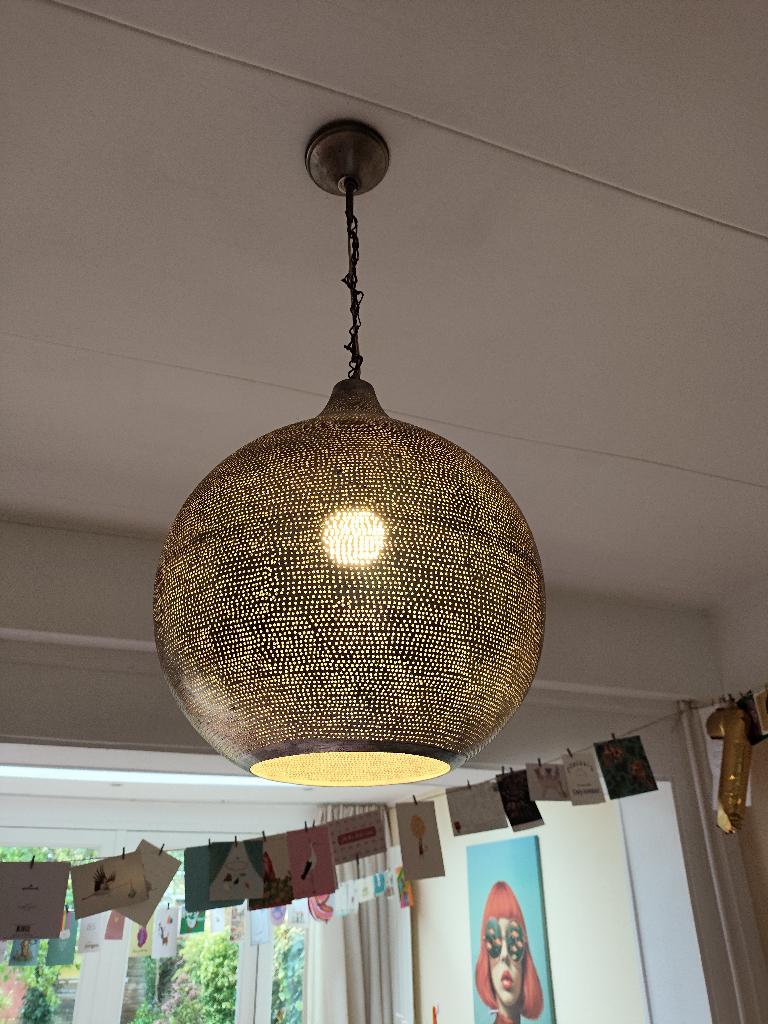 Marokkaanse lamp, Huis en Inrichting, Lampen | Hanglampen, Ophalen, Minder dan 50 cm