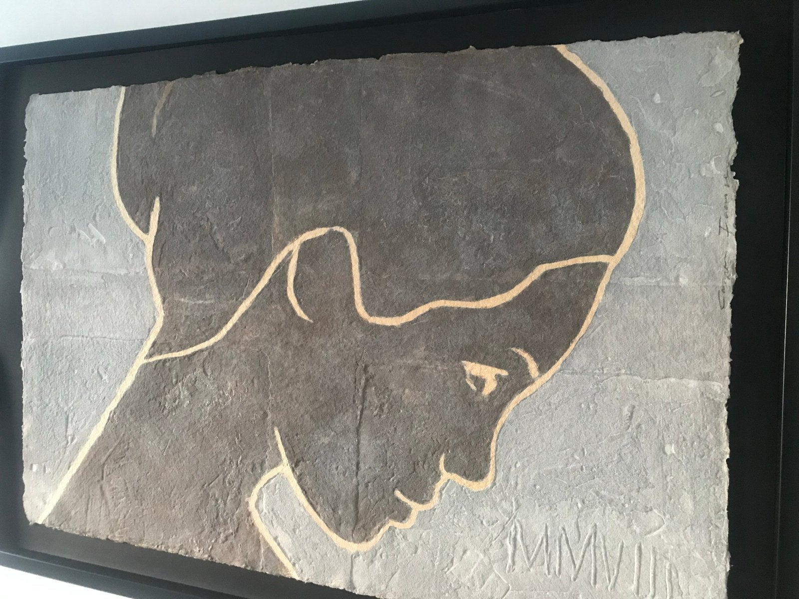 Casper Faassen - Camelia (Carborundum litho), Antiek en Kunst, Gelimiteerde oplage, Ophalen, Portret en Figuren, Lithografie