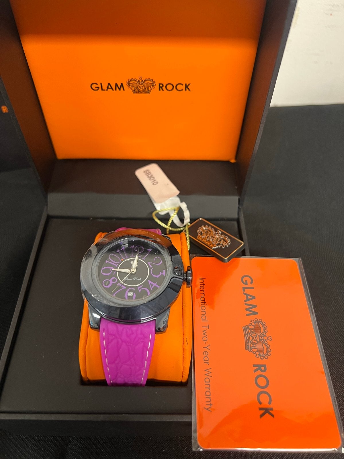 Nieuw Glam Rock Aqua Plumb Horloge - Violet, Overige merken, Overige materialen, Polshorloge, Nieuw