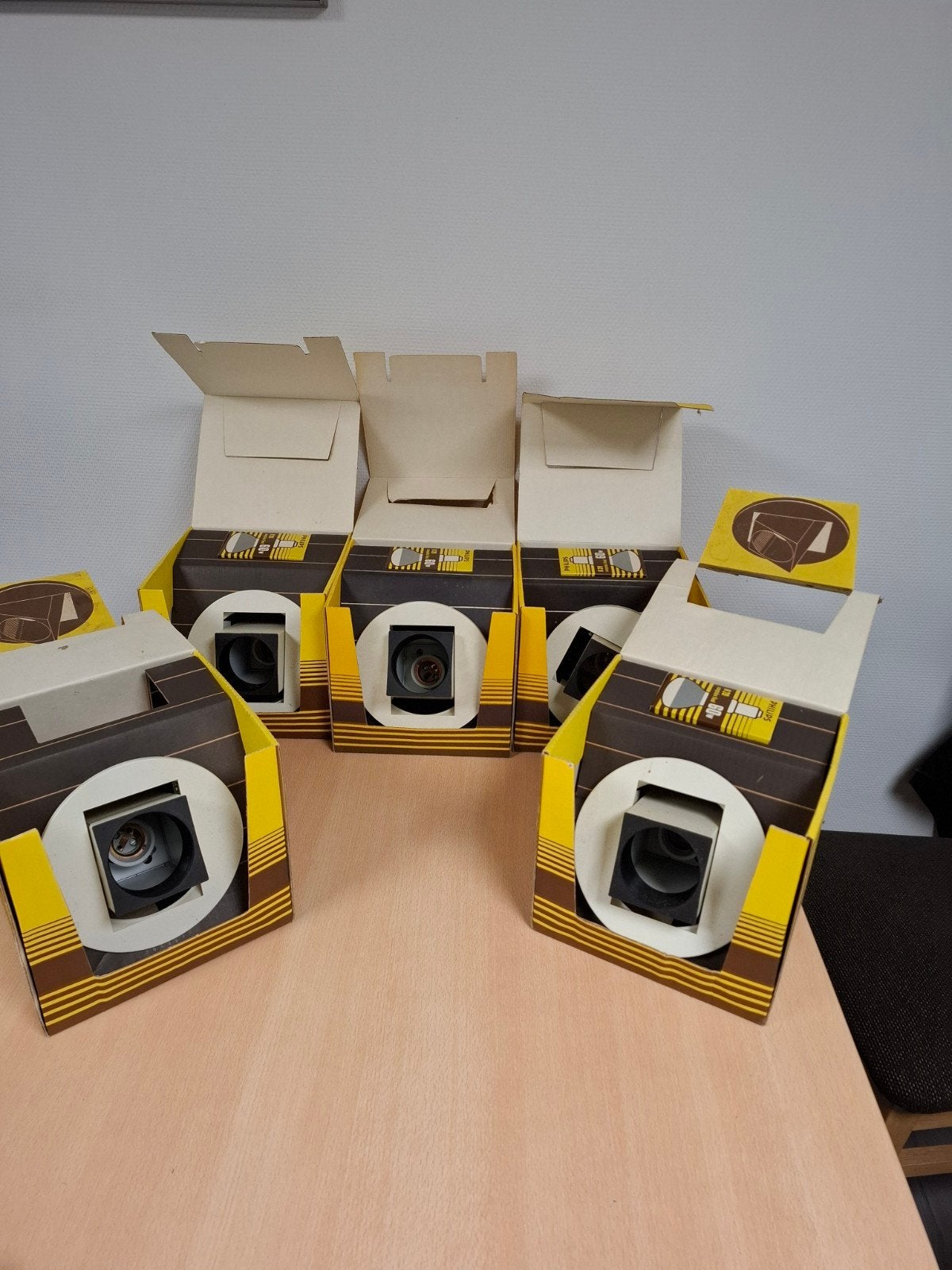 5x Philips Inbouwspot-Kombi NBS 63 - Nieuw in doos retro, Ophalen, Verstelbaar, Gloeilamp, Nieuw
