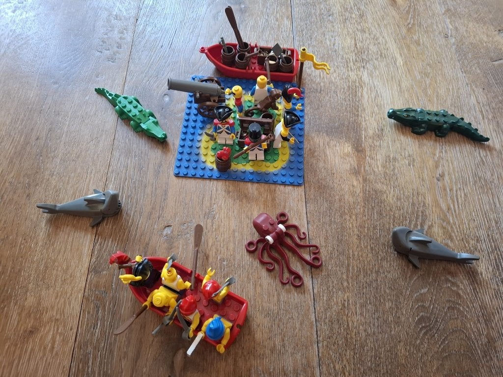 Lego Piraten Eiland met Figuren, Dieren en Boten, Kinderen en Baby's, Speelgoed | Duplo en Lego, Lego, Overige typen, Inclusief minifiguren