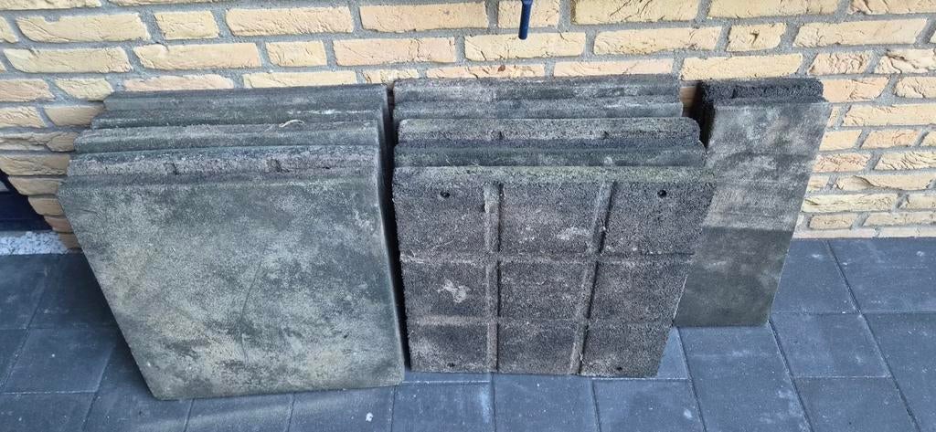 Rubberen tegels, Ophalen, Gebruikt, 60 cm of meer, 10 m² of meer